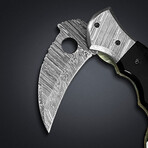 Damascus Karambit Folding Knife // 2012