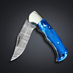 Damascus Folding Knife // 2049