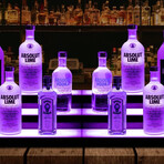 16 Inch 3-Step LED Lighted Bar Shelf Display Liquor Bottle