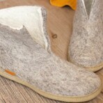 Slipper High Boot Rubber Sole // Gray (Euro: 40)