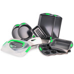 BergHOFF 11Pc Perfect Slice Bakeware Set // Silver & Green