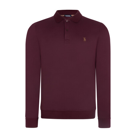 Polo Sweatshirt // Purple (S)