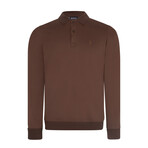 Polo Sweatshirt // Brown (S)