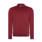 Polo Sweatshirt // Burgundy (S)