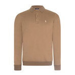 Polo Sweatshirt // Camel (S)