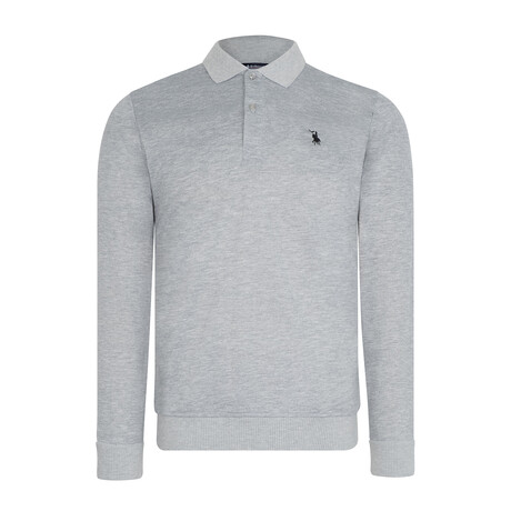 Lightweight Fleece Polo // Light Gray (S)