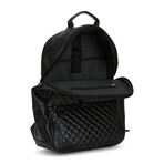 52's Luxury Quilted Garda Leather Backpack // Black