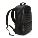 52's Luxury Quilted Garda Leather Backpack // Black