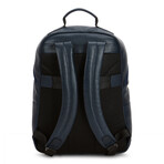 52's Luxury Quilted Garda Leather Backpack // Navy