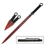 28" NINJA SWORD // Includes 2 Pc Throwing Knife