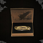 4.75" Pocket Knife // EAGLE Printed On Handle With GIFT BOX