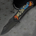 4.75" SUGAR SKULL // Glass Breaker And Seatbelt Cutter