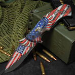 5" FLAG & EAGLE // Pocket Knife // Pocket Clip