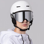 Polarized Ski Goggles // Silver // Mountains