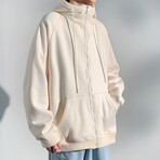 Zip Up Hoodie // Khaki (XL)