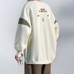 Arm Detail Logo Sweatshirt // Beige (M)