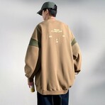 Arm Detail Logo Sweatshirt // Khaki (XL)