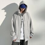 Zip Up Hoodie // Gray (M)