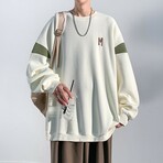 Arm Detail Logo Sweatshirt // Beige (M)