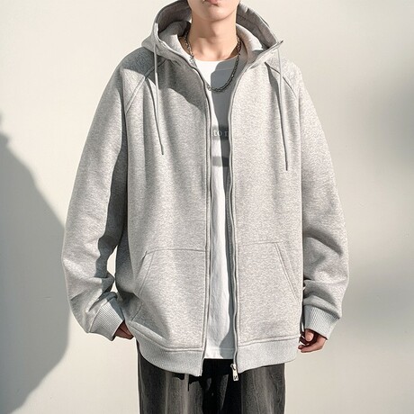 Zip Up Hoodie // Gray (XS)