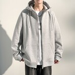 Zip Up Hoodie // Gray (M)