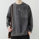 Textured Sweatshirt // Gray (M)