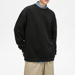 Solid Sweatshirt // Black (XL)