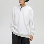 Solid Sweatshirt // White (M)