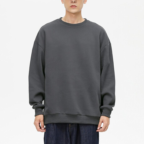 Solid Sweatshirt // Dark Gray (XS)