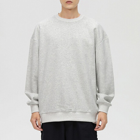 Solid Sweatshirt // Light Gray (XS)
