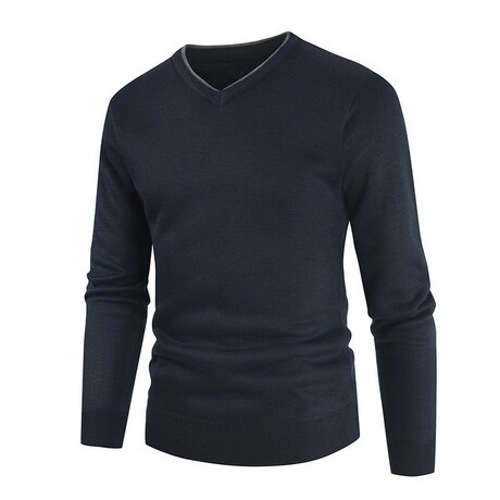 V-Neck Sweater // Black (M)