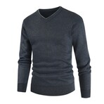 V-Neck Sweater // Dark Gray (L)