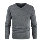 V-Neck Sweater // Light Gray (L)