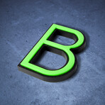 B // Glow in the Dark House Letter // Green