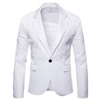 Men's Suit Blazer Jacket // White (L)