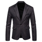 Men's Suit Blazer Jacket // Dark Gray (L)