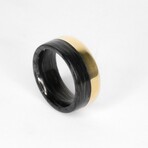 Split Carbon Fiber Gold Band (9)