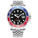 Stuhrling Original Meridian GMT Diver Quartz // 3968.2