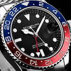 Stuhrling Original Meridian GMT Diver Quartz // 3968.2