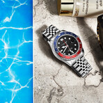 Stuhrling Original Meridian GMT Diver Quartz // 3968.2