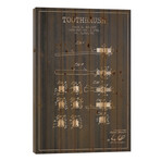 Toothbrush Charcoal Patent Blueprint by Aged Pixel (26"H x 18"W x 1.5"D)