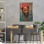 Marvin Gaye by Crixtover Edwin (26"H x 18"W x 1.5"D)