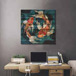 Metallic Koi II by SpaceFrog Designs (26"H x 26"W x 1.5"D)