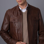 Racer Jacket // Brown (S)