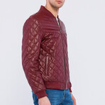 Quilted Jacket // Burgundy (S)