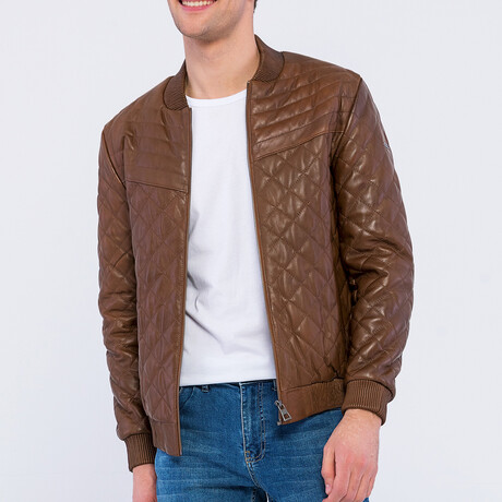 Quilted Jacket // Brown (S)