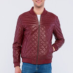 Quilted Jacket // Burgundy (S)