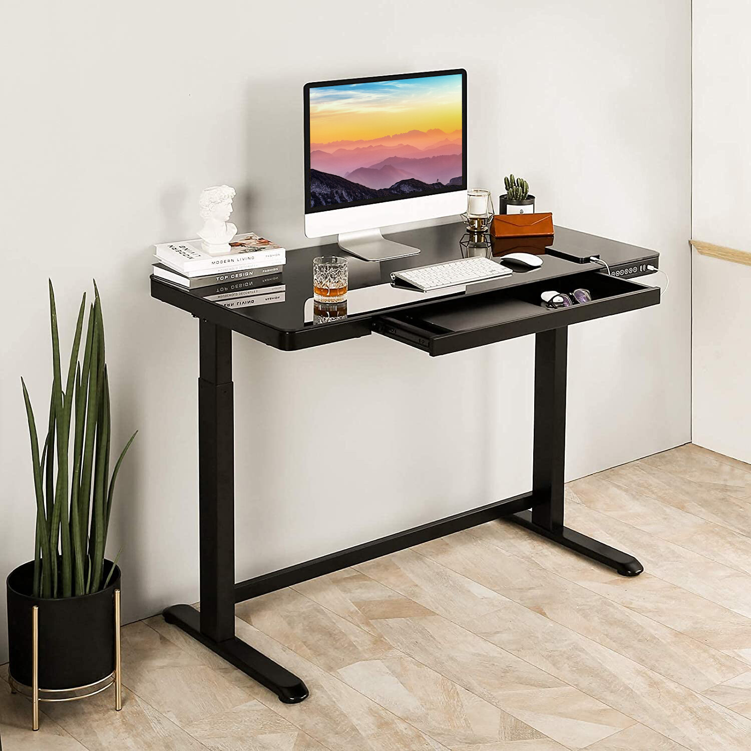 RISE UP electric standing desk height adjustable sit stand up computer –  UncagedErgonomics