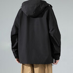 Utility Hooded Jacket // Black (XL)