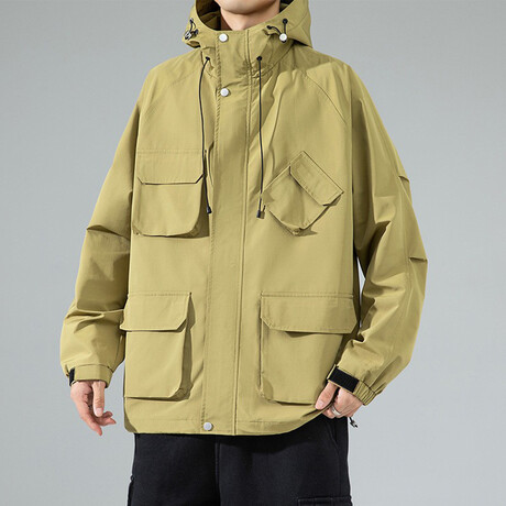 Utility Hooded Jacket // Olive (XS)